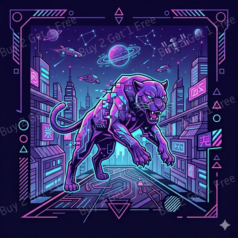 Neon Sunset Streetwear Artworks