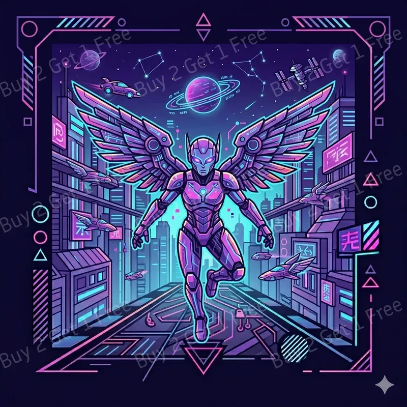 Neon Sunset Streetwear Artworks