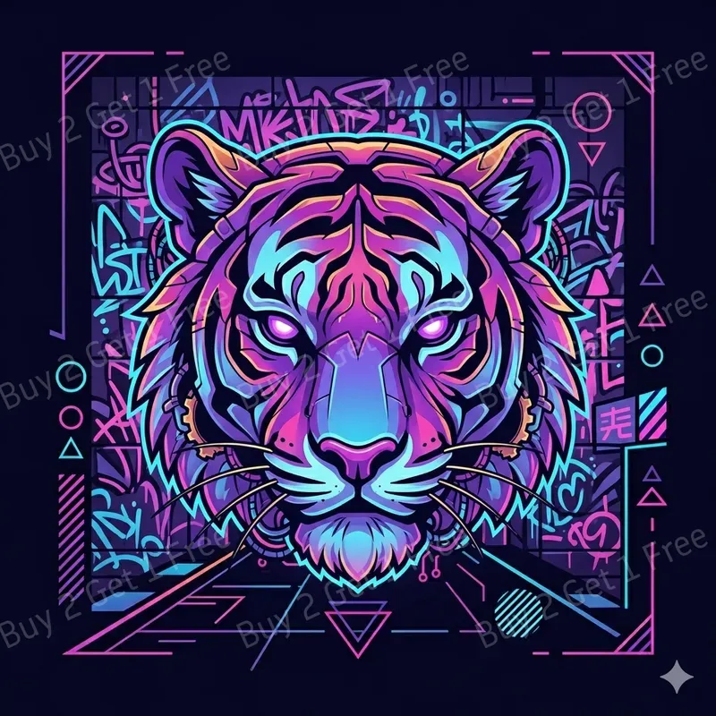 Neon Sunset Streetwear Artworks