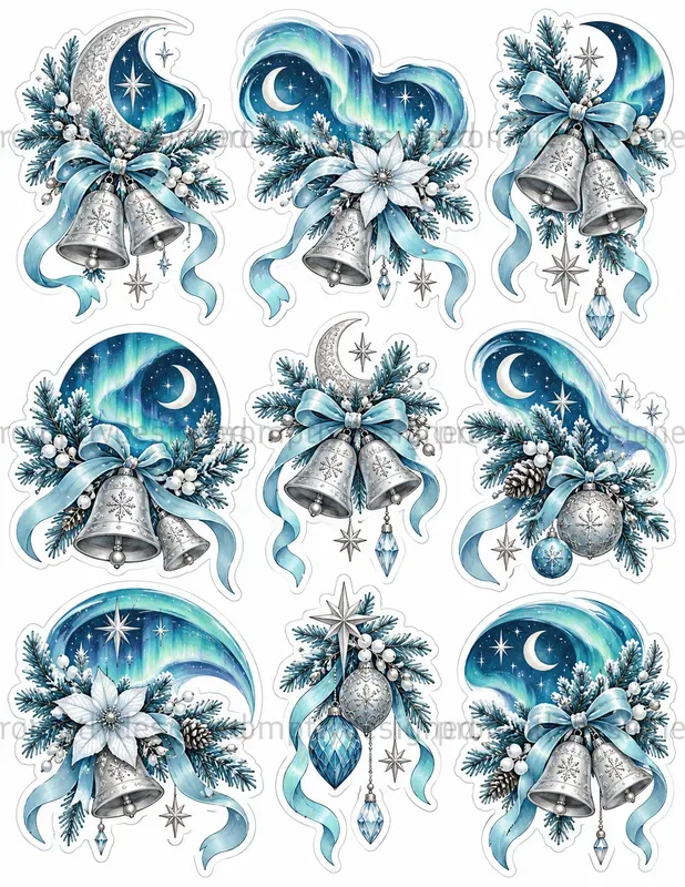 Winter Celestial Fussy Cuts