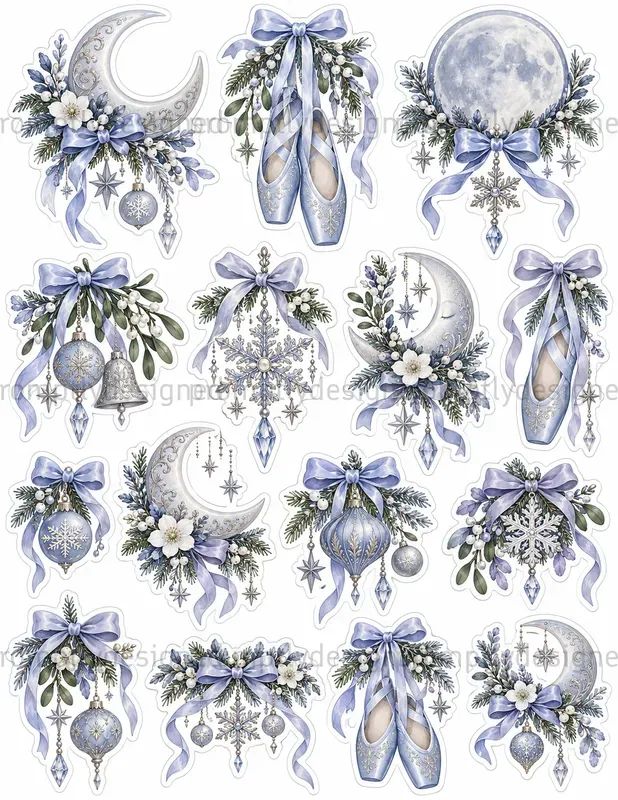 Winter Celestial Fussy Cuts