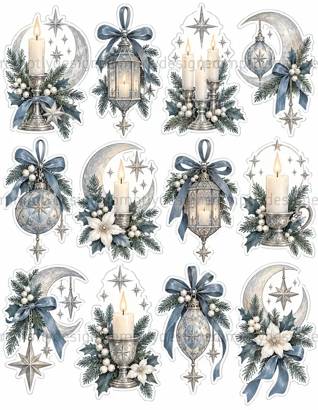 Winter Celestial Fussy Cuts