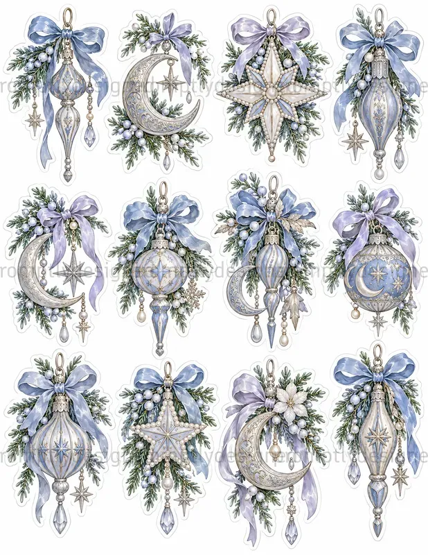 Winter Celestial Fussy Cuts