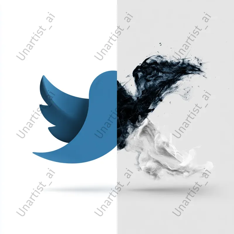 Split Tone Social Media Icon Logos