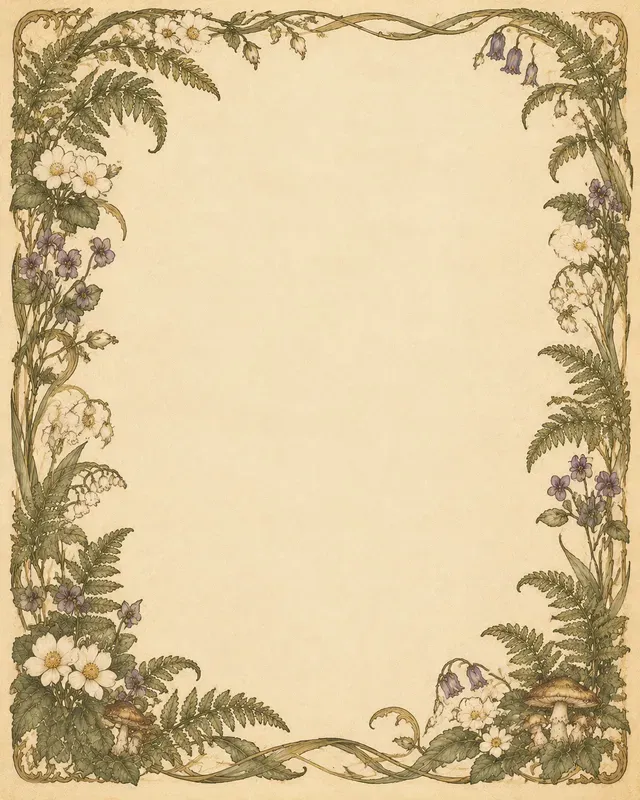 Art Nouveau Journal Page Borders