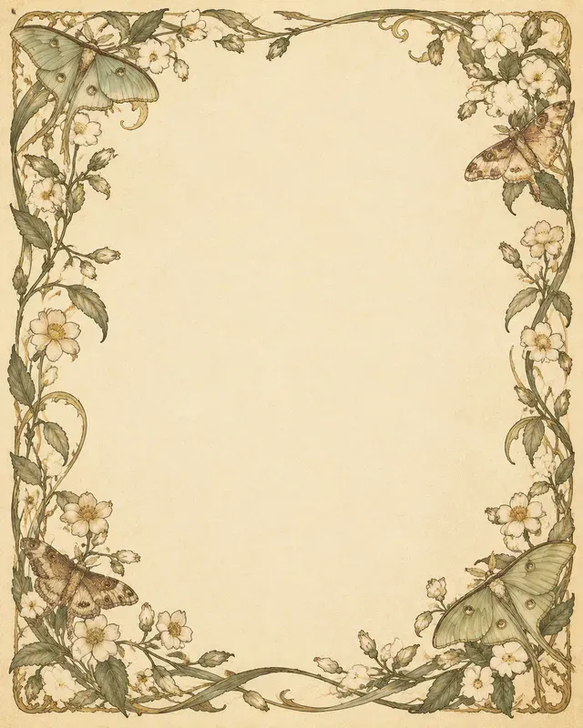 Art Nouveau Journal Page Borders