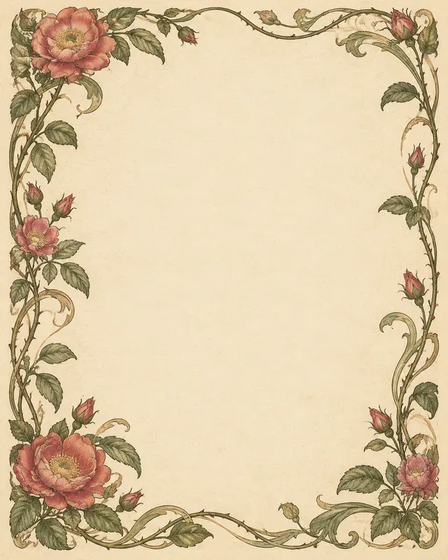 Art Nouveau Journal Page Borders