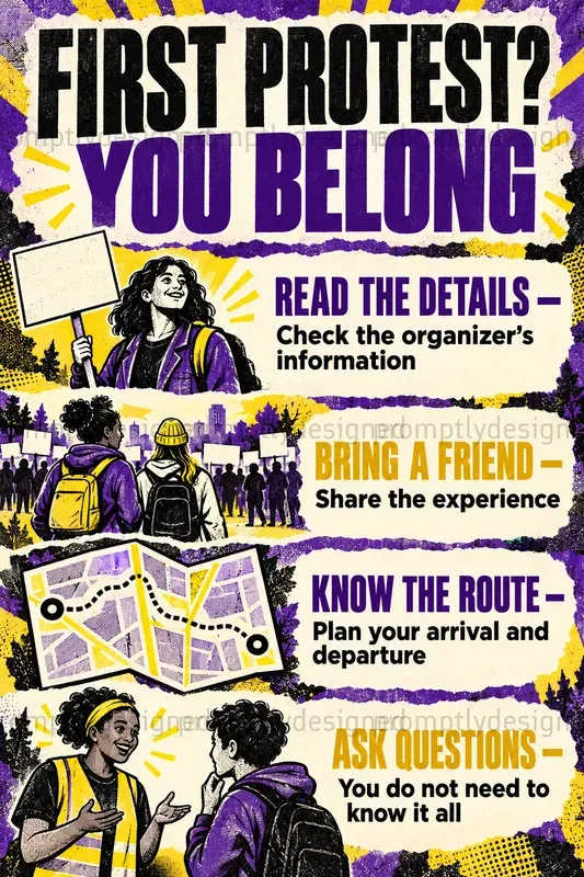 Protest Info Zine Posters