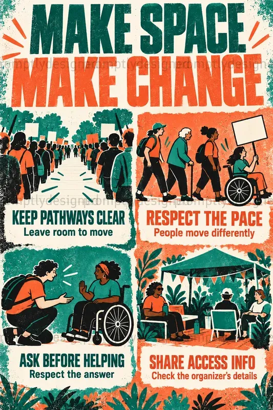 Protest Info Zine Posters