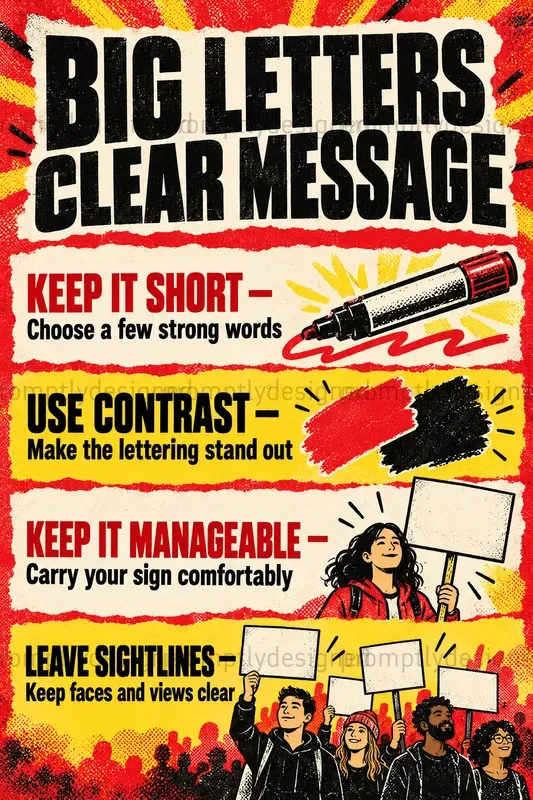 Protest Info Zine Posters