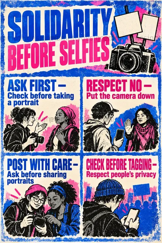 Protest Info Zine Posters