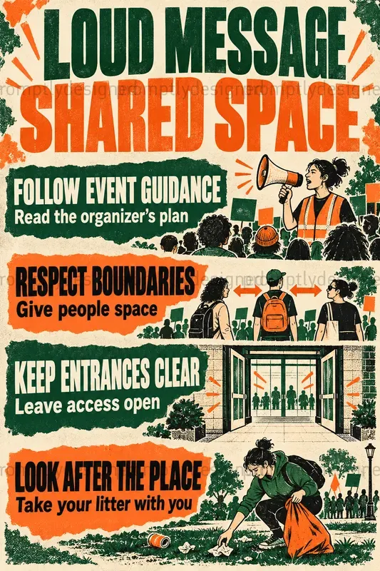 Protest Info Zine Posters
