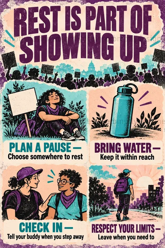 Protest Info Zine Posters