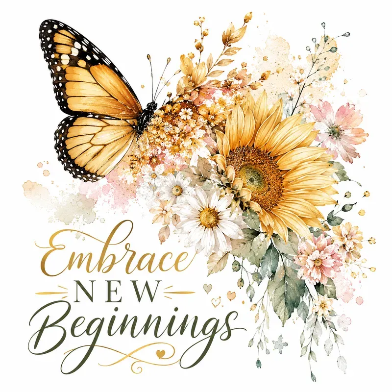 Butterfly Bloom Quote Art Tees
