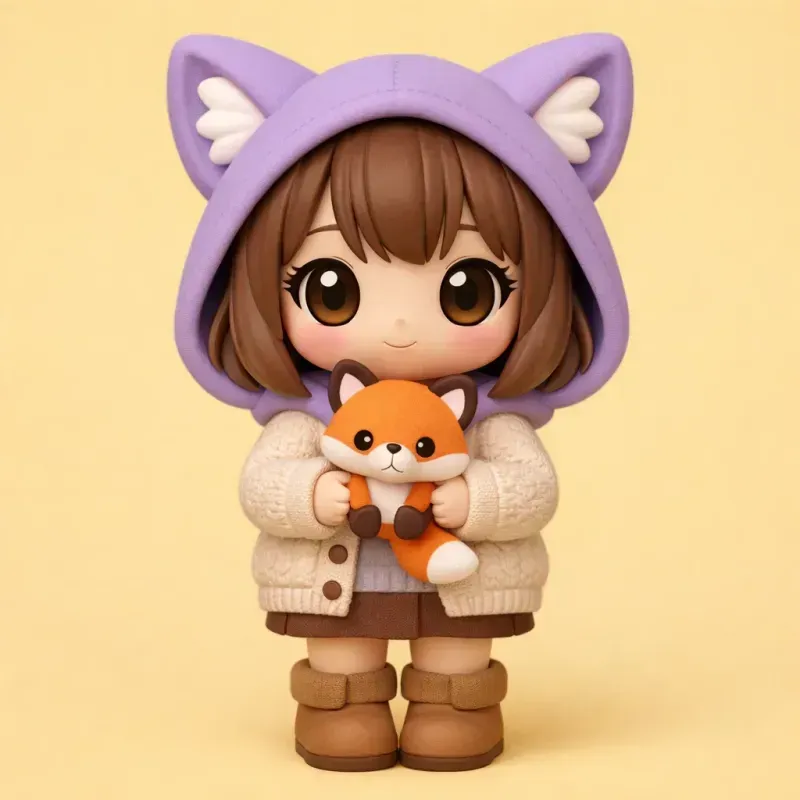 Cute 3D Chibi Characters