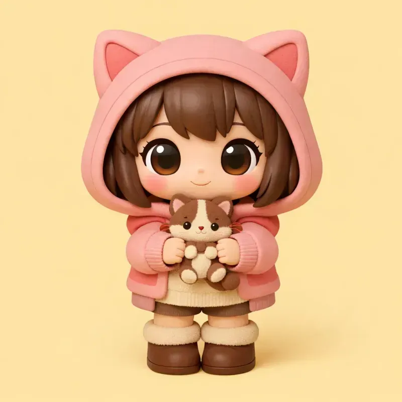 Cute 3D Chibi Characters