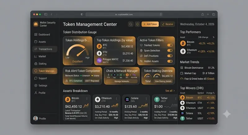 Crypto Wallet Dashboard UI Designs
