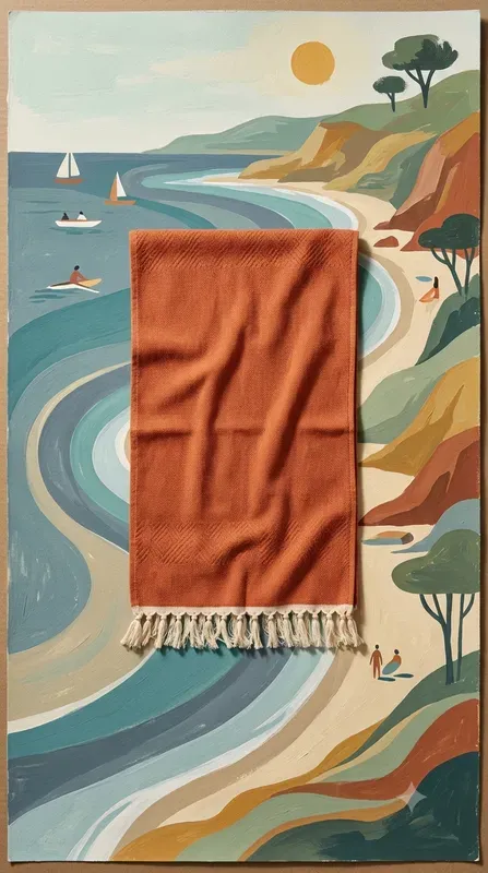 Retro Midcentury Ocean Product Layouts