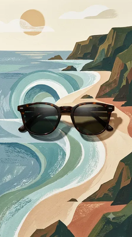 Retro Midcentury Ocean Product Layouts