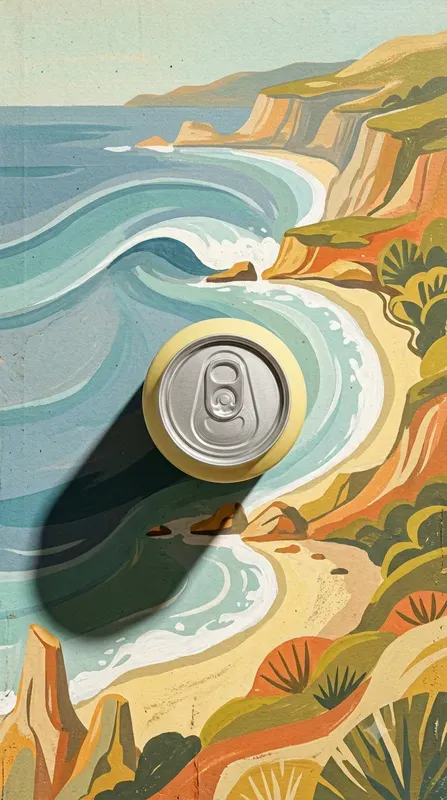 Retro Midcentury Ocean Product Layouts