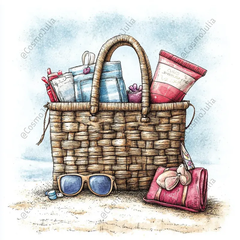 Whimsical Summer Beach Illustrations