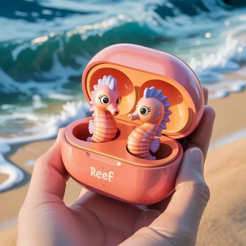 Whimsical Ocean Earbuds Fantasies