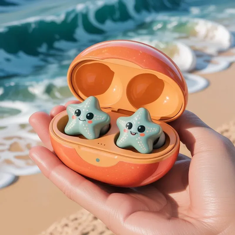 Whimsical Ocean Earbuds Fantasies