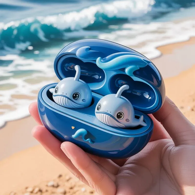 Whimsical Ocean Earbuds Fantasies