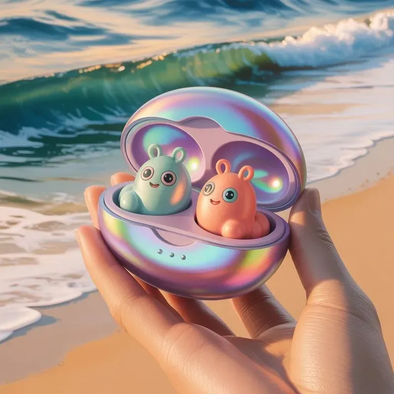 Whimsical Ocean Earbuds Fantasies