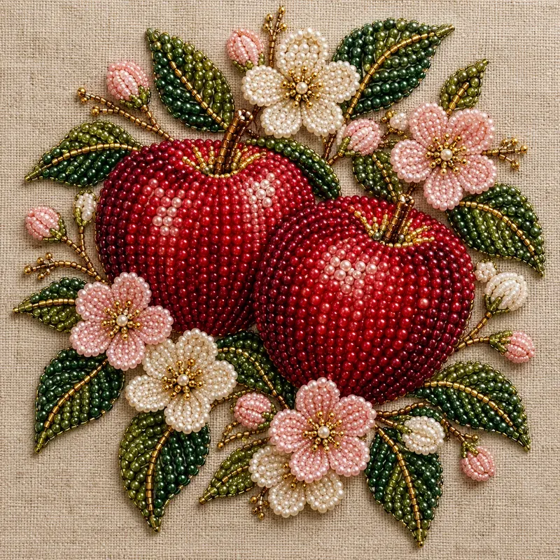 Luxury Pearl Bead Embroidery