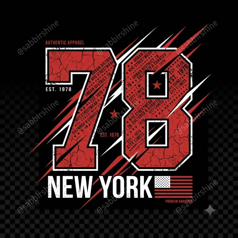 Urban Number Streetwear Generator