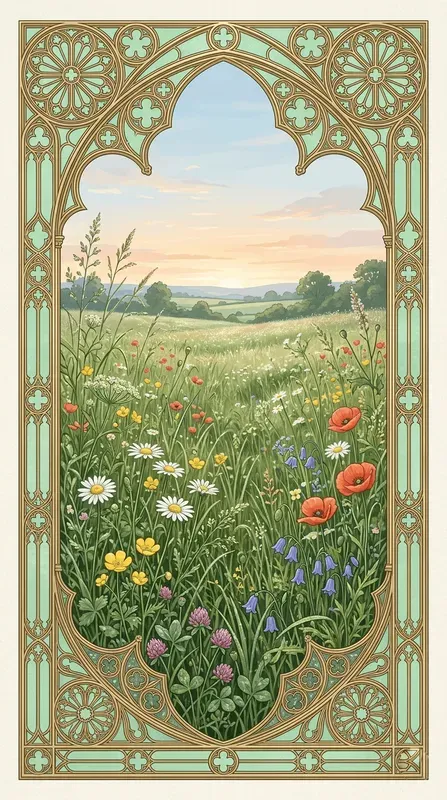 Slim Gothic Rose Window Overlays