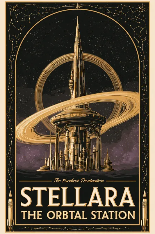 Fantasy Travel Poster Art Generator