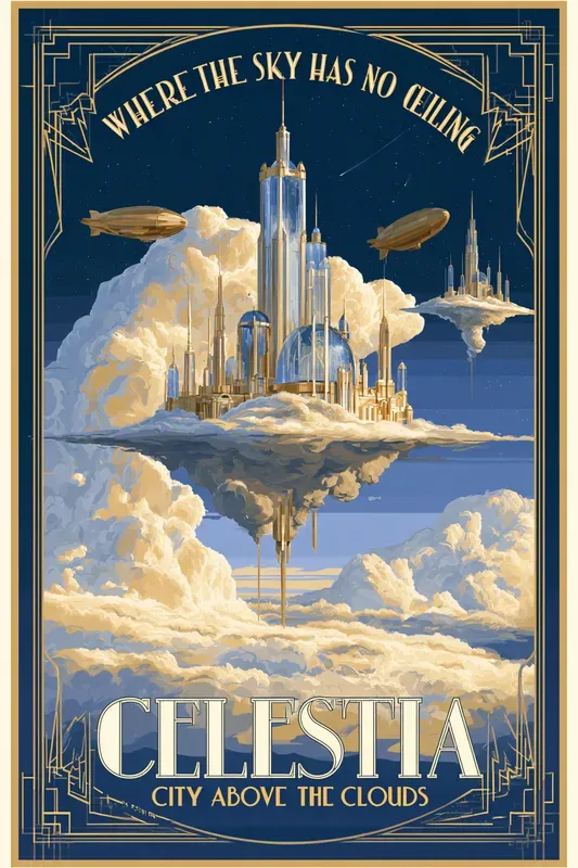Fantasy Travel Poster Art Generator