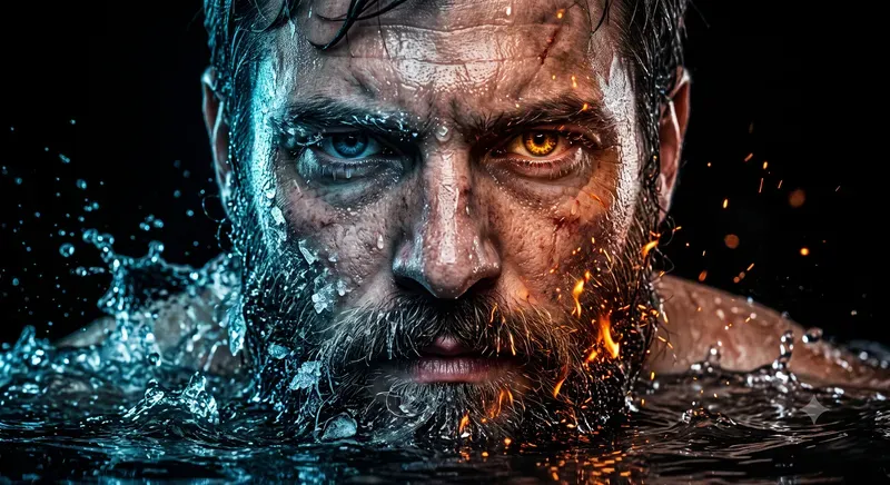 Fire Water Elemental Portraits