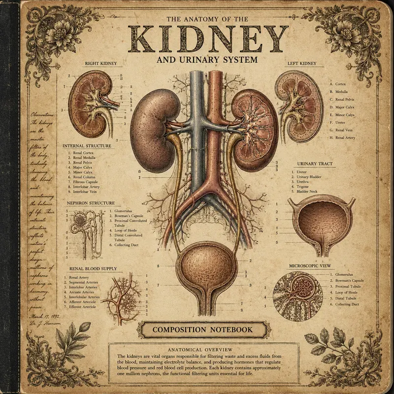 Vintage Anatomy Notebook Masters