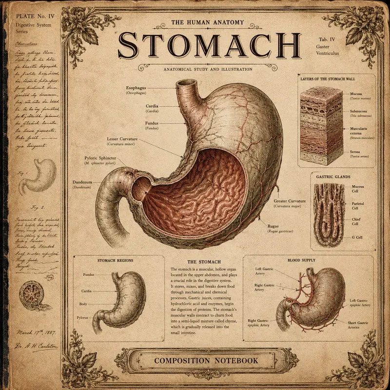 Vintage Anatomy Notebook Masters
