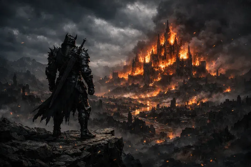 Dark Fantasy Knight Epic Scenes Collections