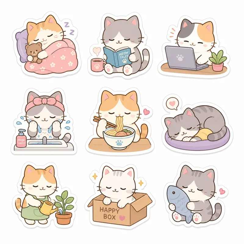 Etsy Kawaii Sticker Pack Generator