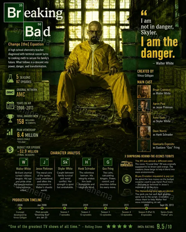 Iconic Tv Series Infographic Posters