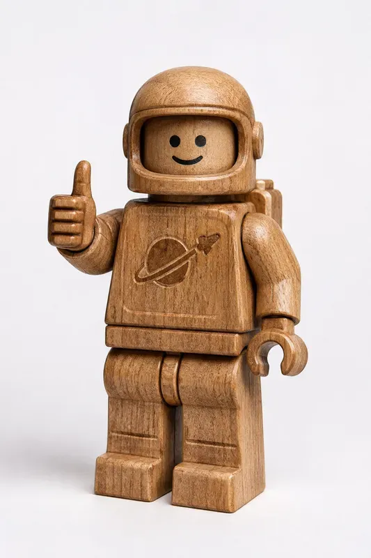 Wooden Lego Characters