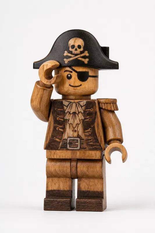 Wooden Lego Characters