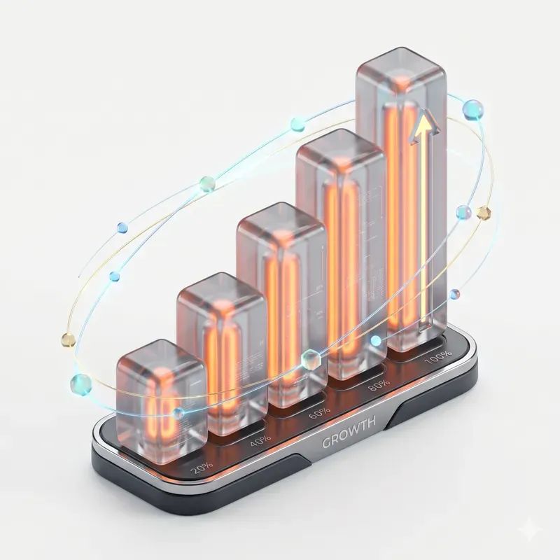 3D Glassmorphism Fintech App Icons