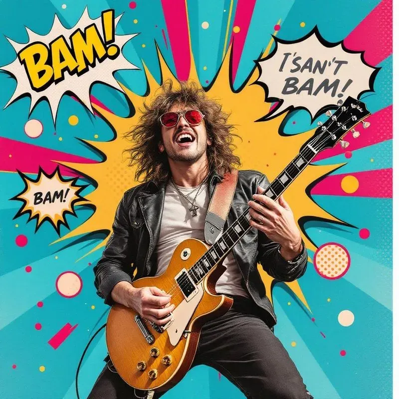 Retro Pop Art Comic Collage Portraits