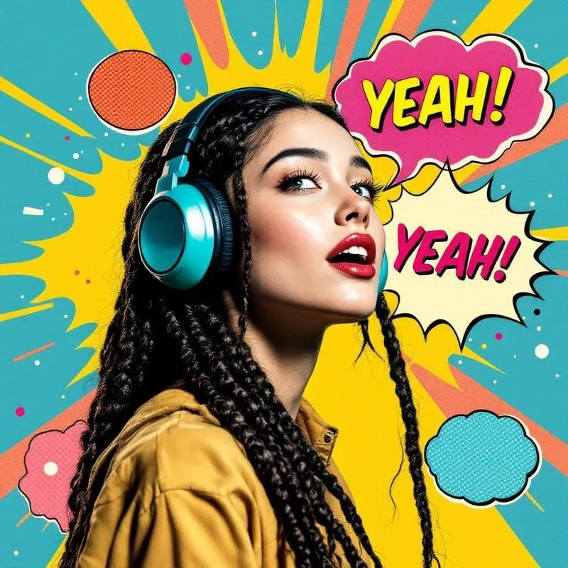 Retro Pop Art Comic Collage Portraits