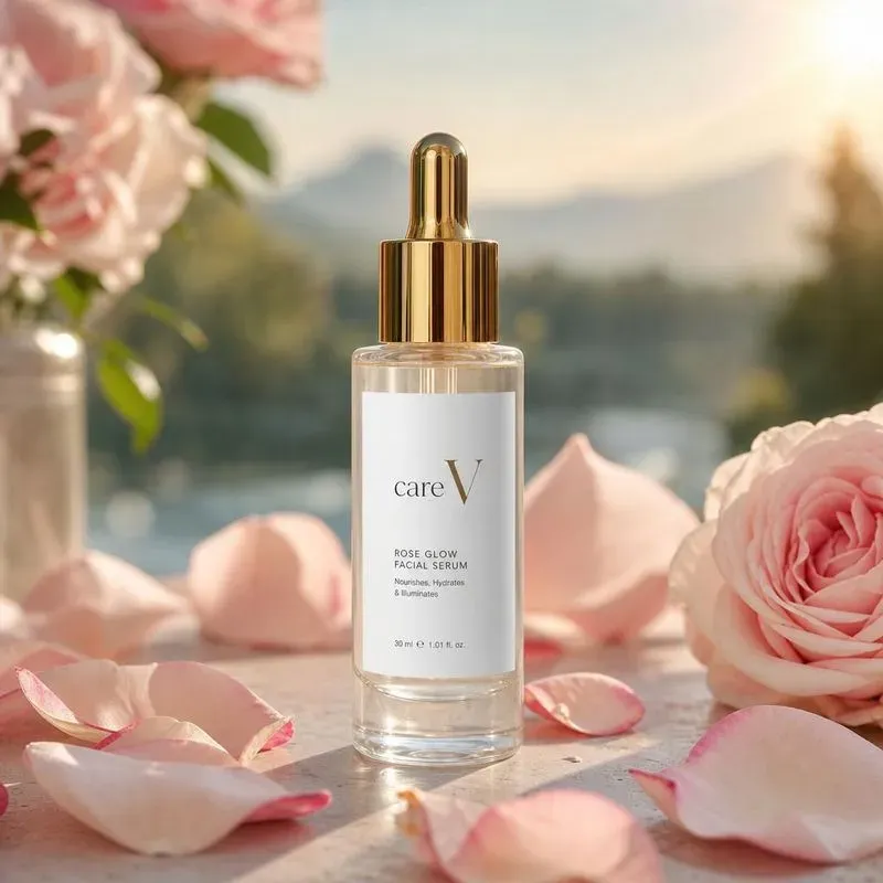 Luxury Skincare Serum Product Photography
