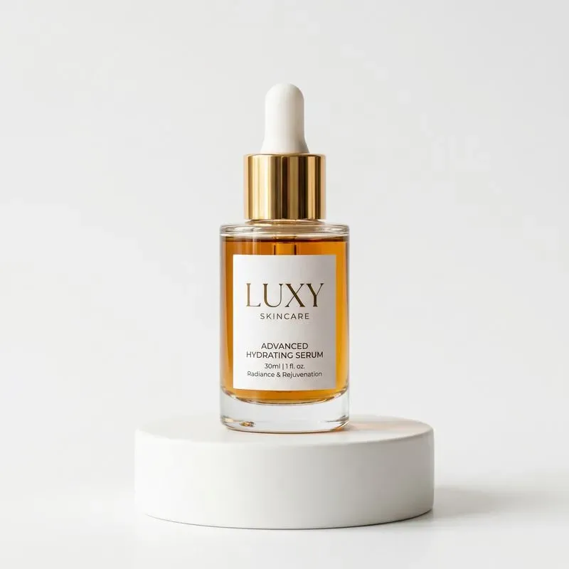 Luxury Skincare Serum Product Photography