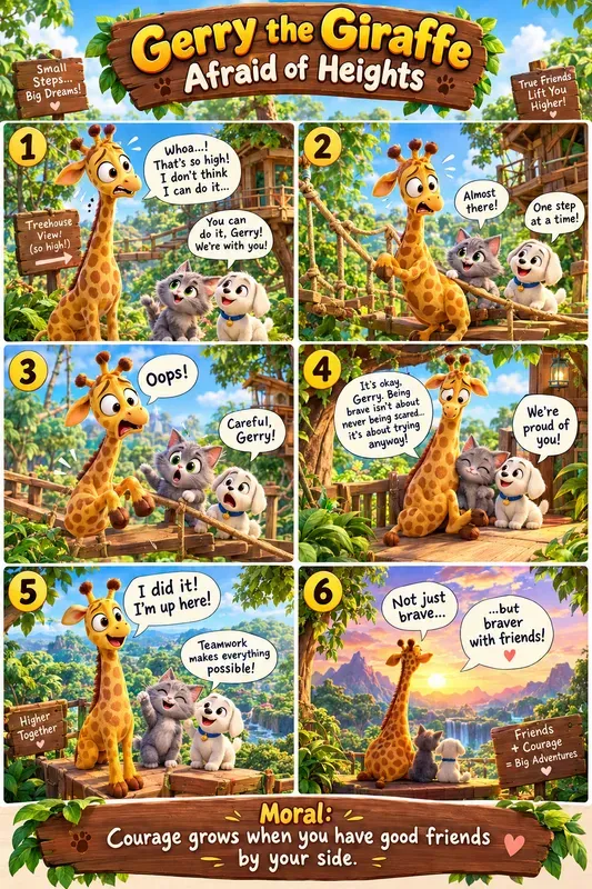 3D Children Storybook Comic Panels
