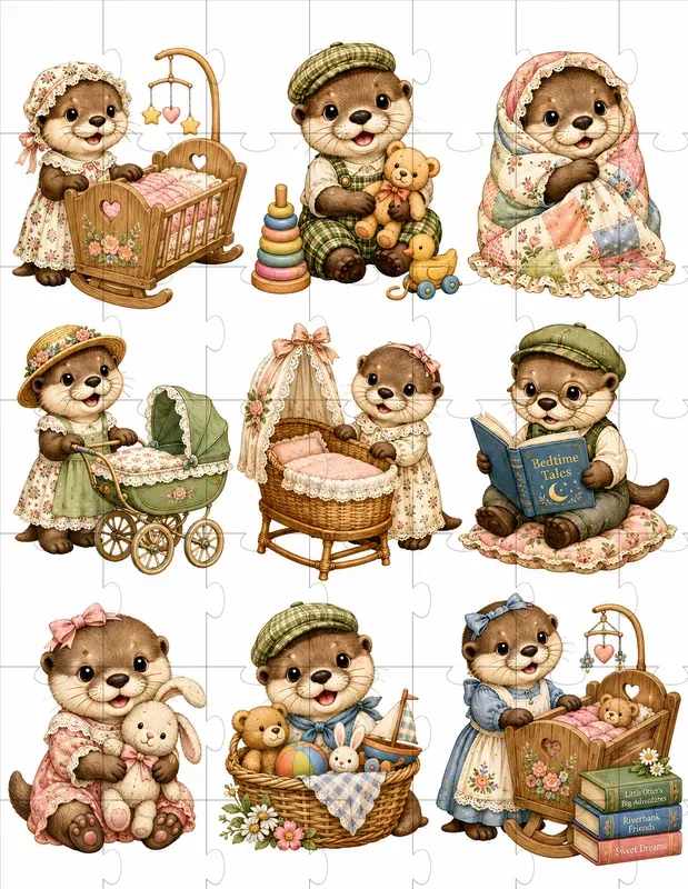 Woodland Nursery Animals Fussycut Sheets