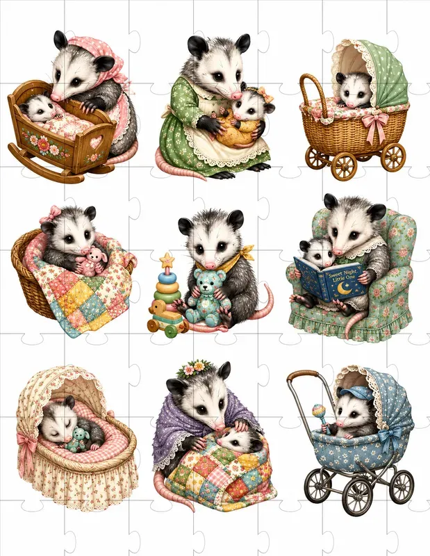 Woodland Nursery Animals Fussycut Sheets